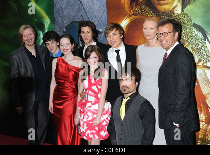 Réalisateur Andrew Adamson, Skandar Keynes, Anna Popplewell, Ben Barnes, Georgie Henley, William Moseley, Peter Dinklage, Tilda Banque D'Images