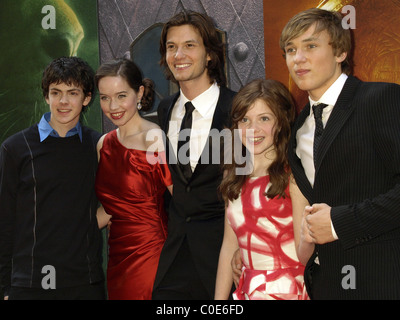 Skandar Keynes, Anna Popplewell, Ben Barnes, Georgie Henley et William Moseley New York premiere de 'Le Monde de Narnia : Banque D'Images