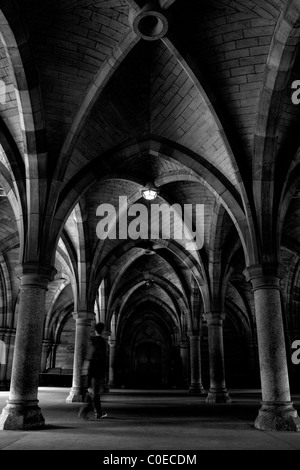 Le cloître, l'Université de Glasgow, en Écosse. Banque D'Images