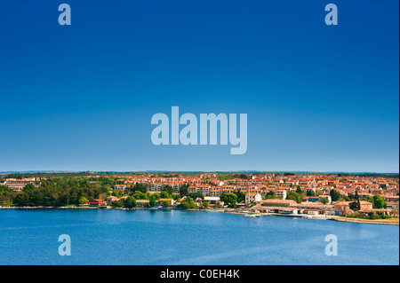 Porec, ville de l'Adriatique en Croatie, Istrie région. Destination touristique populaire. Banque D'Images