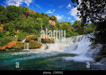 Parc national de Krka, Croatie. Banque D'Images