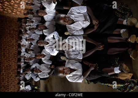 Les élèves en classe en Malawi Banque D'Images