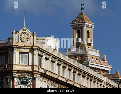 Tour Barcadi, Havanna, Cuba Vieja Banque D'Images