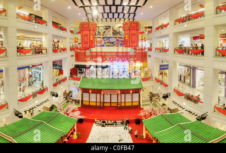 Berjaya Times Square Mall intérieur à Kuala Lumpur, en Malaisie Banque D'Images
