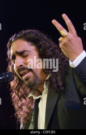 Diego el Cigala, le légendaire chanteur de flamenco, chant à Séville Banque D'Images