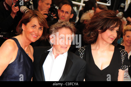 Christine Albanel, ministre française de la Culture (L) et Roman Polanski Cérémonie de clôture du Festival de Cannes 2008 - Jour 12 Banque D'Images