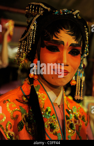 L'opéra chinois voyageant, Chiang Mai, Thaïlande du nord Banque D'Images