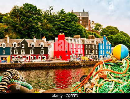 Tobermory, Isle of Mull, Waterfront at Harbor Banque D'Images