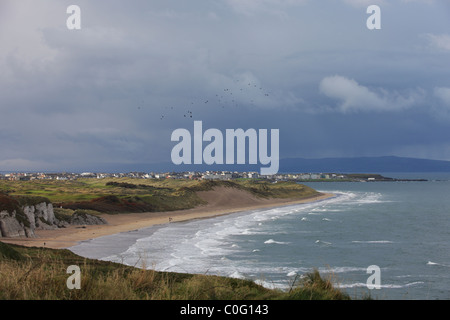 L'Irlande du Nord Côte de Causeway Banque D'Images