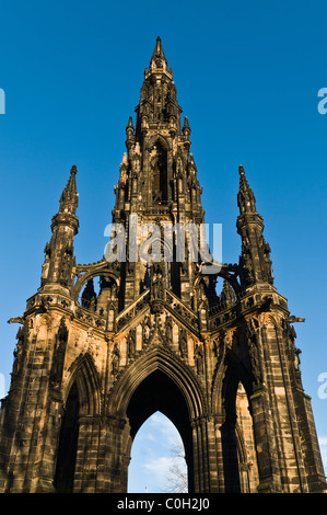 dh Walter Scott monument PRINCES ST JARDINS ÉDIMBOURG Sir Walter Monument commémoratif Scott Banque D'Images