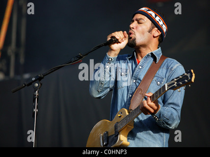 Ben Harper l'O2 Wireless Festival 2008 tenue à Hyde Park - Jour 4 Londres, Angleterre - 06.07.08 Banque D'Images