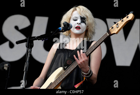 Charlotte Cooper Des métros Download Festival 2008 - Jour 1 à Donington Park Derbyshire, Angleterre - 13.06.08 Banque D'Images