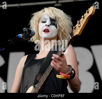 Charlotte Cooper Des métros Download Festival 2008 - Jour 1 à Donington Park Derbyshire, Angleterre - 13.06.08 Banque D'Images