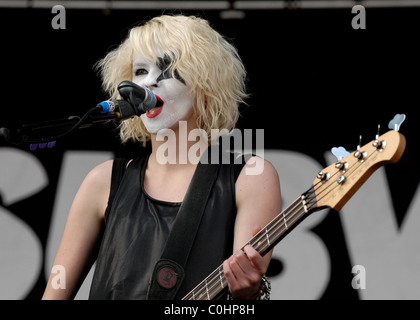 Charlotte Cooper Des métros Download Festival 2008 - Jour 1 à Donington Park Derbyshire, Angleterre - 13.06.08 Banque D'Images