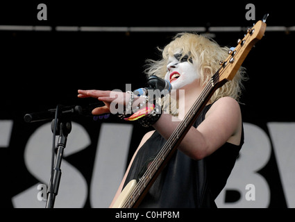 Charlotte Cooper Des métros Download Festival 2008 - Jour 1 à Donington Park Derbyshire, Angleterre - 13.06.08 Banque D'Images