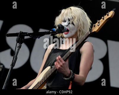 Charlotte Cooper Des métros Download Festival 2008 - Jour 1 à Donington Park Derbyshire, Angleterre - 13.06.08 Banque D'Images