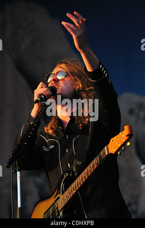 The Zutons Glastonbury Festival 2008- Jour 3 digne ferme, Pilton Somerset, England - 29.06.08 ( ) Nick Pickles/ Banque D'Images