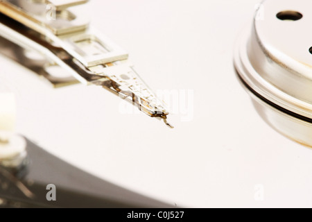 Vue détaillée d'une partie de disque dur - Disque dur - disques durs Banque D'Images