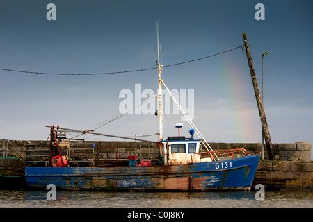 Bateau de pêche irlandais, Kilbaha Harbor Comté de Clare Irlande Banque D'Images