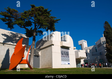 Fundacio Joan Miro art gallery parc extérieur la colline de Montjuic Barcelone Catalogne Espagne Europe Banque D'Images
