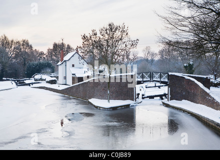 Canal Kingswood Junction de Lapworth. Le Warwickshire. L'Angleterre. UK. Banque D'Images