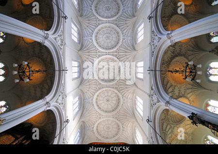 Londres, Angleterre, Royaume-Uni. Eglise St Mary Aldermary (Sir Christopher Wren, 1679-1704) sur Watling Street. L'intérieur. Banque D'Images