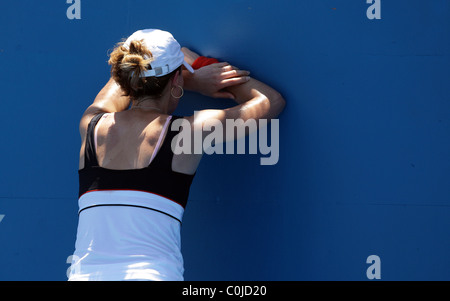 Alize Cornet, France, dans l'action au Medibank Tournoi de Tennis International, Sydney. Banque D'Images