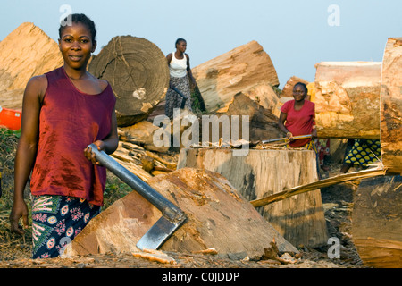 Près de la Scierie,Betou, République du Congo Banque D'Images