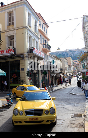 Grèce Athènes Plaka rue aiolou monastiraki Banque D'Images