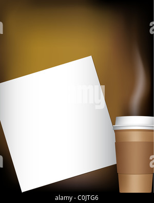 Café avec notes Banque D'Images