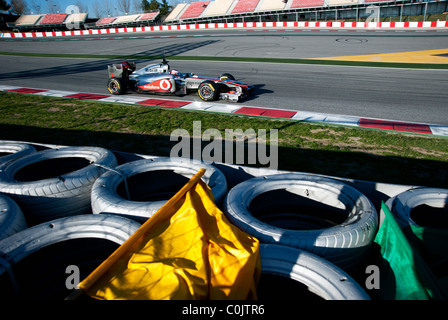 Jenson Button (Grande-Bretagne), McLaren-Mercedes MP4-26, la formule 1 séances d'essai près de Barcelone en février 2011. Banque D'Images