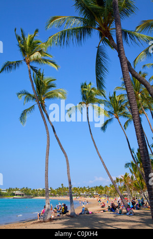 Anaehoomalu Bay, Kohala Coast, Île d'Hawaï Banque D'Images