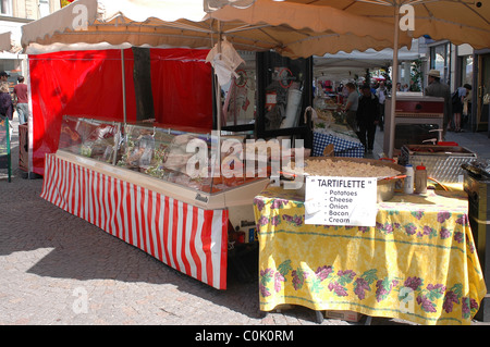 Les agriculteurs/ Garden Market sur Fargate Sheffield City Centre Banque D'Images