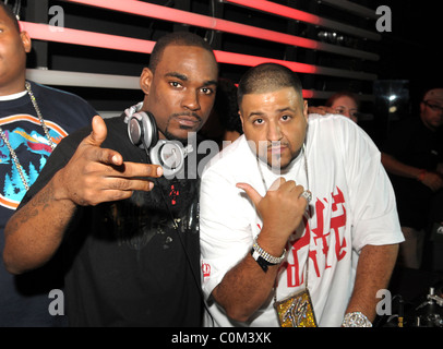 DJ Stevie J et DJ Kahled jouer à Parkwest Discothèque Miami, Floride - 30.08.08 Banque D'Images