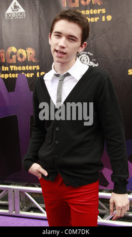 Liam Aiken 'Igor' premiere at Grauman's Chinese Theatre - arrivées Los Angeles, Californie - 13.09.08 Starbux / Banque D'Images