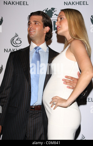 Donald Trump Jr. et sa femme Vanessa Haydon Trump et Nakheel, introduire la nouvelle Trump Hotel & Tower Dubai lieu au Tar Estate Banque D'Images