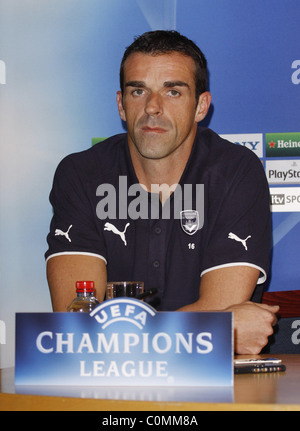 Ulrich Rame Bordeaux conférence de presse à Stamford Bridge en avant de leur match de la Ligue des Champions avec Chelsea - Londres, Angleterre Banque D'Images