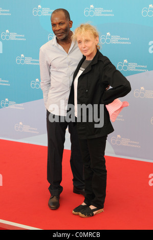 Alex Descas et Claire Denis Le Festival du Film de Venise 2008 - Jour 4 - '35 Rhums' - Photocall Venise, Italie - 30.08.08 Zibi/ Banque D'Images