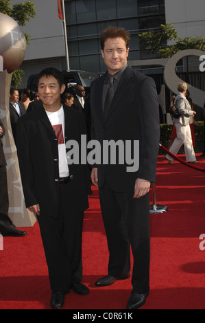 Jet Li et Brendan Fraser l'ESPY awards 2008 qui a eu lieu lors de la Nokia Theatre de Los Angeles, Californie - 16.07.08 Banque D'Images