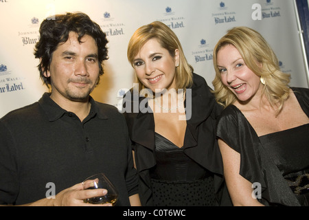 Jorge Villamizar, Ana Mara Canseco et Maria Corina de Johnnie Walker Blue Label salon gravure fête de lancement tenue à la Banque D'Images