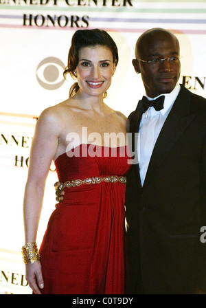 Idina Menzel et Taye Diggs le 31e congrès annuel des Kennedy Center Honors - arrivées au Kennedy Center à Washington DC, USA - Banque D'Images