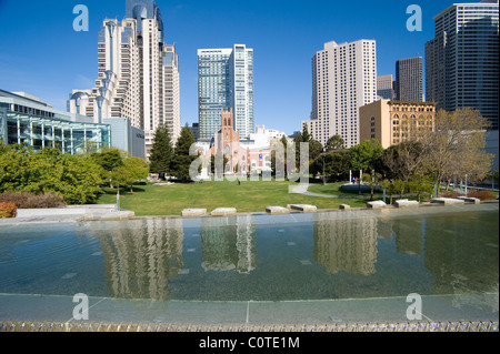 Le Yerba Buena Park à San Francisco, CA Banque D'Images