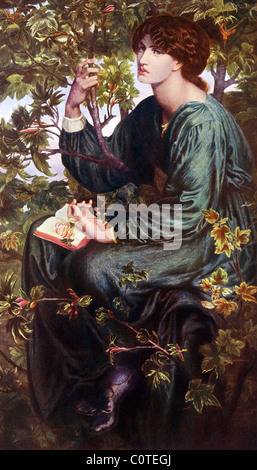 Dante Gabriel Rossetti (1828-1882) a peint ce portrait de Jane Morris en 1890 et intitulé le rêve de jour. Banque D'Images