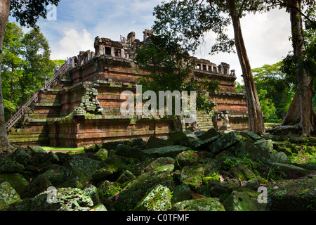 Angkor Thom, le Palais Royal, le Phimeanakas, Temples d'Angkor, Cambodge Banque D'Images