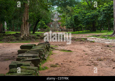 Angkor Thom, le Palais Royal, le Phimeanakas, Temples d'Angkor, Cambodge Banque D'Images