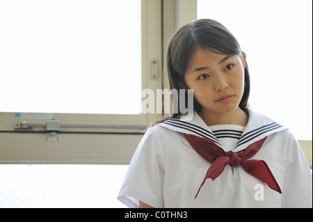 Portrait of High School Girl Banque D'Images