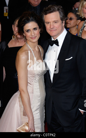 COLIN FIRTH ET LIVIA GIUGGIOLI 83E ACADEMY AWARDS RED CARPET ARRIVANTS KODAK THEATRE LOS ANGELES CALIFORNIA USA 27 Février 2 Banque D'Images