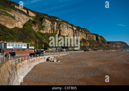 Les falaises de l'Est Angleterre Hastings East Sussex Banque D'Images