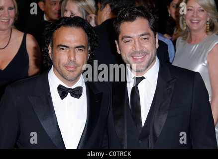 ALEJANDRO GONZALEZ INARRITU & Javier Bardem 83E ACADEMY AWARDS RED CARPET ARRIVANTS KODAK THEATRE LOS ANGELES CALIFORNIA USA Banque D'Images