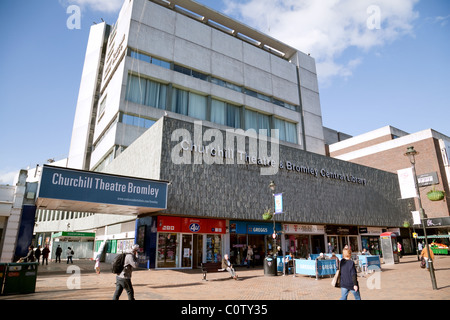 La Churchill Theatre, Bromley High Street, Bromley, Kent UK Banque D'Images